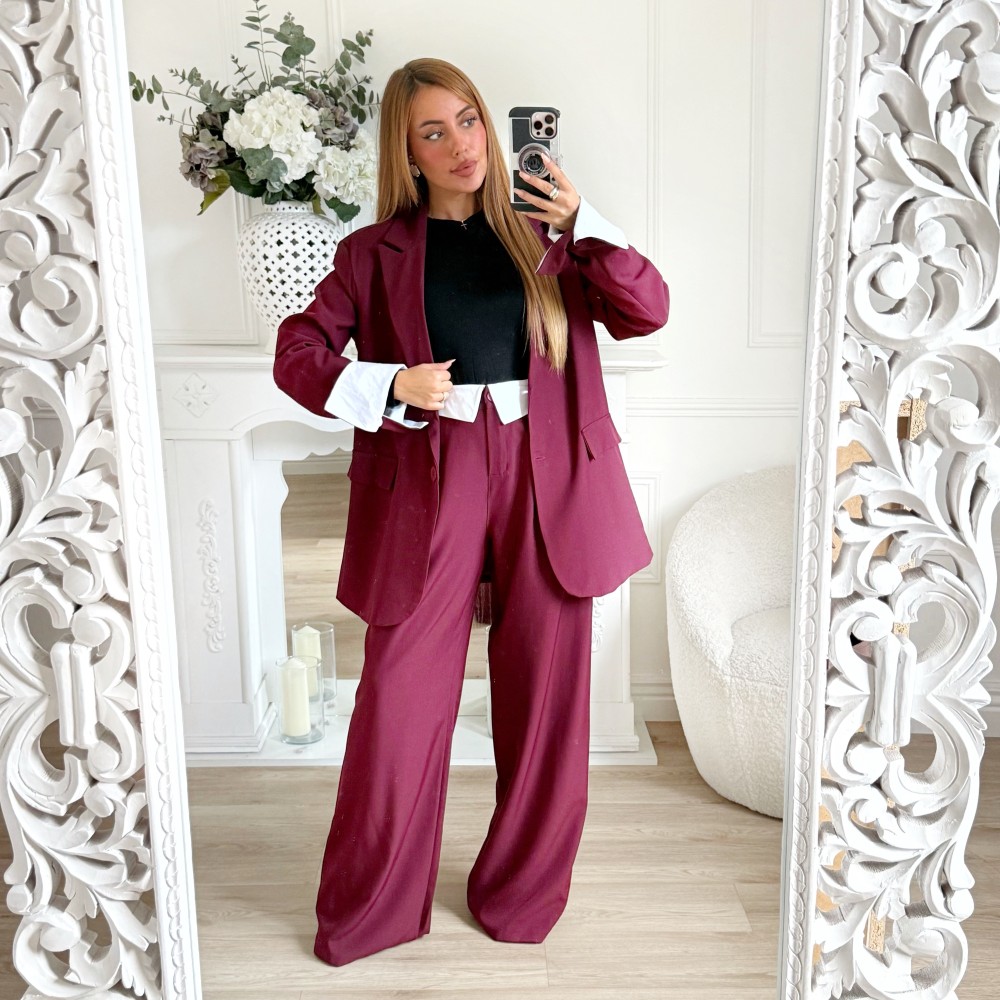 ENSEMBLE SMOKING SPORTSWEAR BORDEAUX