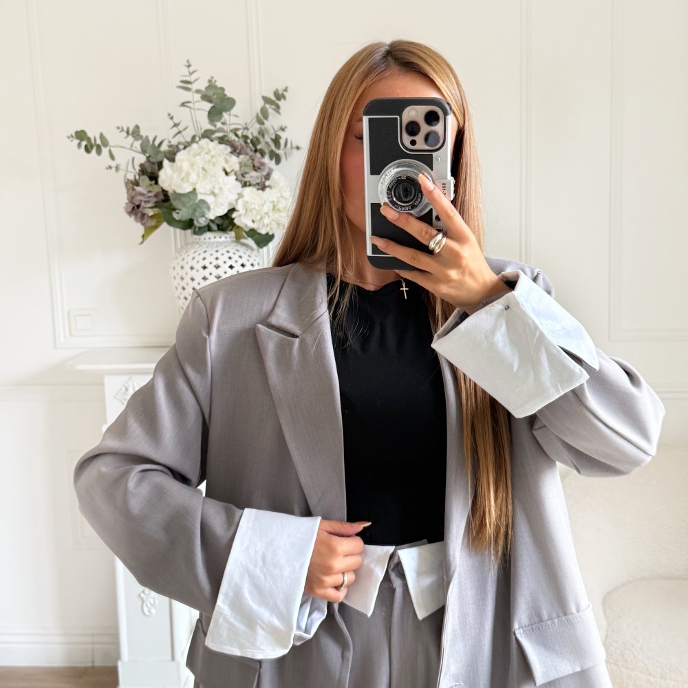 ENSEMBLE SMOKING SPORTSWEAR GRIS CLAIR
