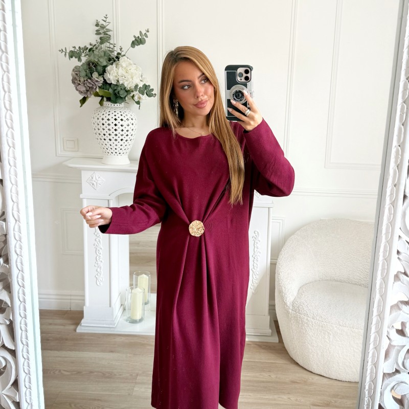 ROBE PULL AMPLE AVEC BIJOUX
