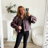 BOMBERS CUIR GRAINÉ