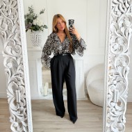 PANTALON TAILLEUR AVEC CEINTURE CUIR