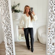 BLOUSE BRODERIE BEIGE