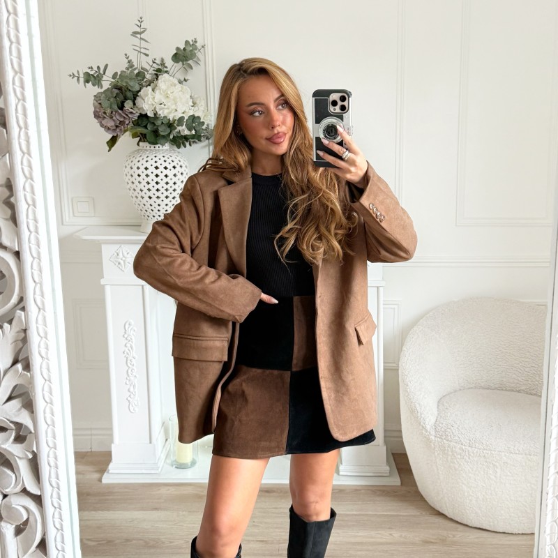 BLAZER SUEDINE CAMEL