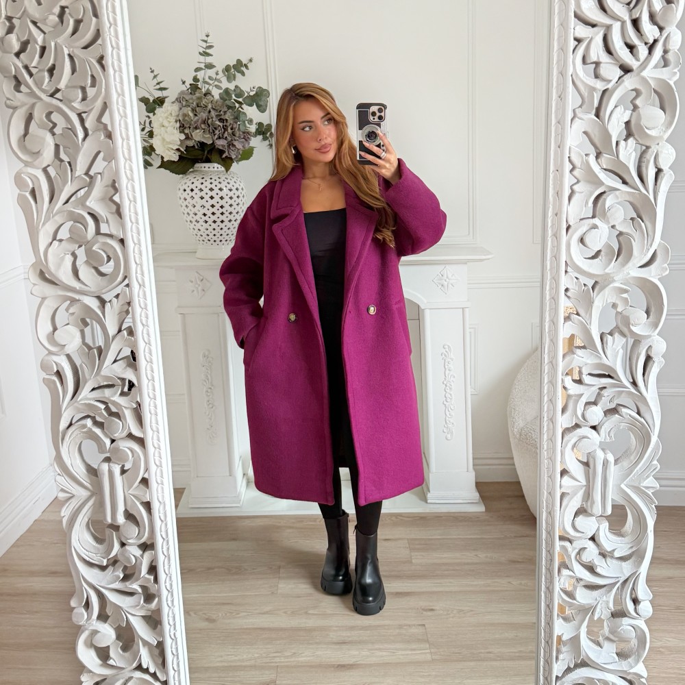 MANTEAU OVERSIZE PRUNE