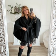 PONCHO NOEUD BLACK PONCHO NOEUD BLACK