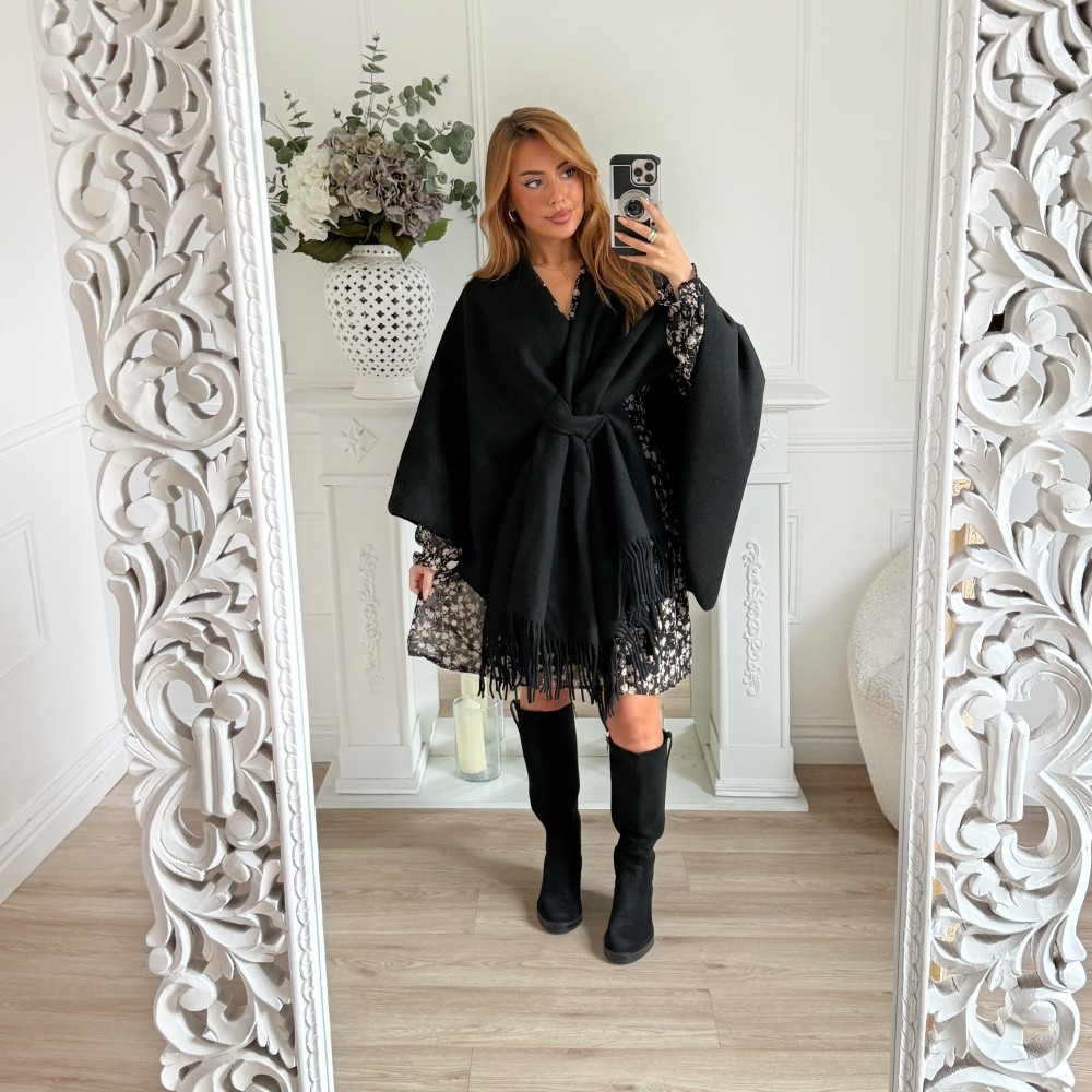 PONCHO NOEUD BLACK PONCHO NOEUD BLACK