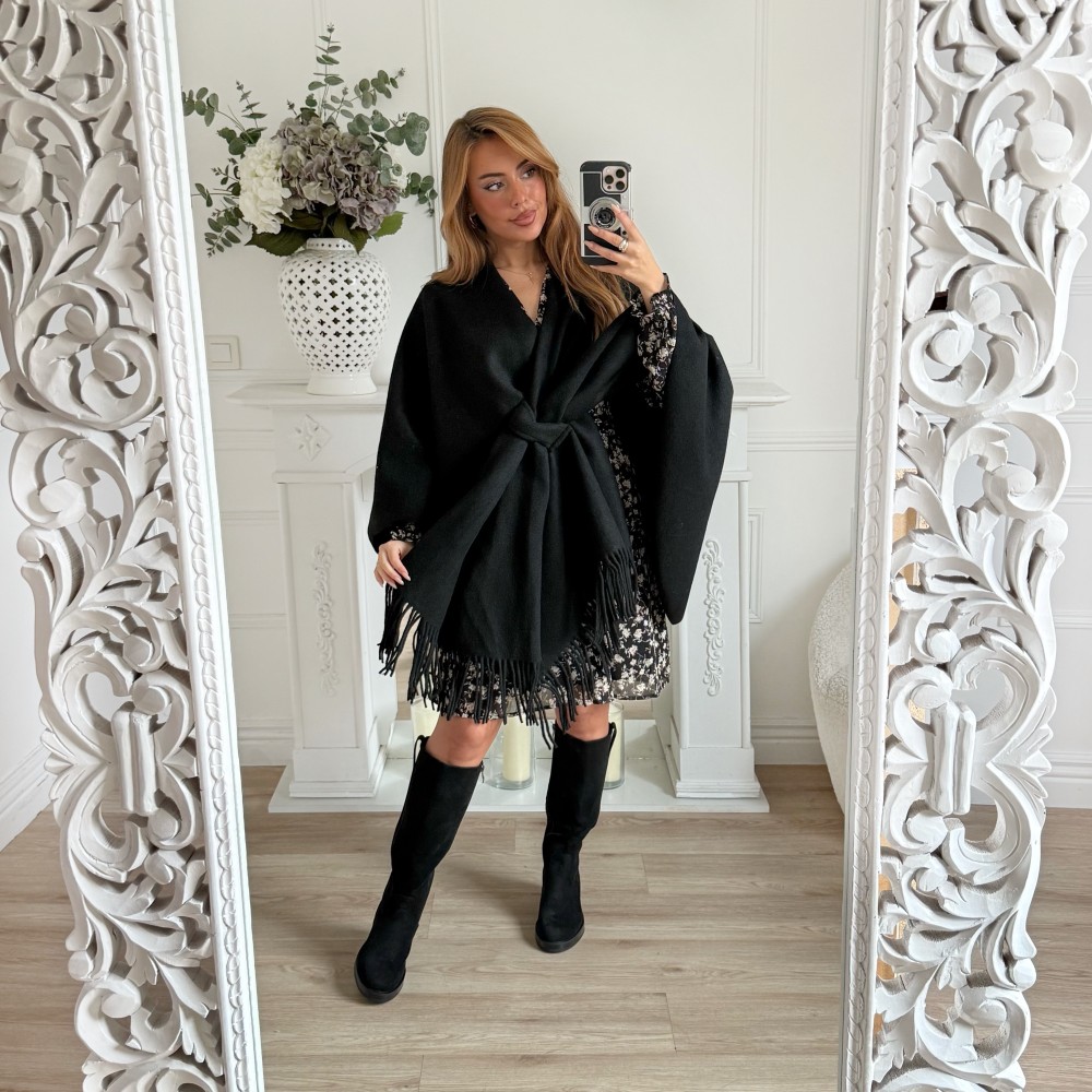 PONCHO NOEUD BLACK PONCHO NOEUD BLACK
