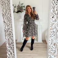 ROBE FLEURIE BLACK ROBE FLEURIE BLACK