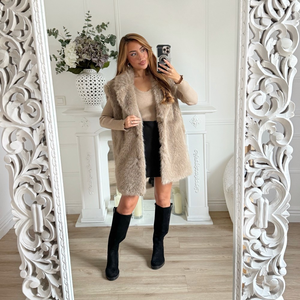 FOURRUE MI LONGUE TAPE SANS MANCHE