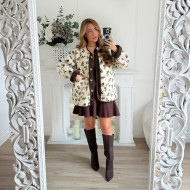 VESTE MOUMOUTE FLEURIE CHOCO