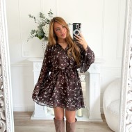 ROBE FLEURIE CHOCO ROBE FLEURIE CHOCO