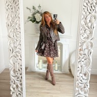 ROBE FLEURIE CHOCO ROBE FLEURIE CHOCO