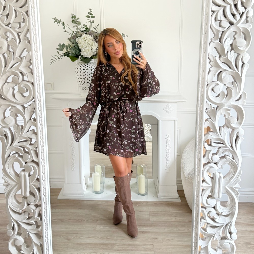 ROBE FLEURIE CHOCO ROBE FLEURIE CHOCO