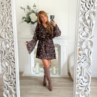 ROBE FLEURIE CHOCO ROBE FLEURIE CHOCO