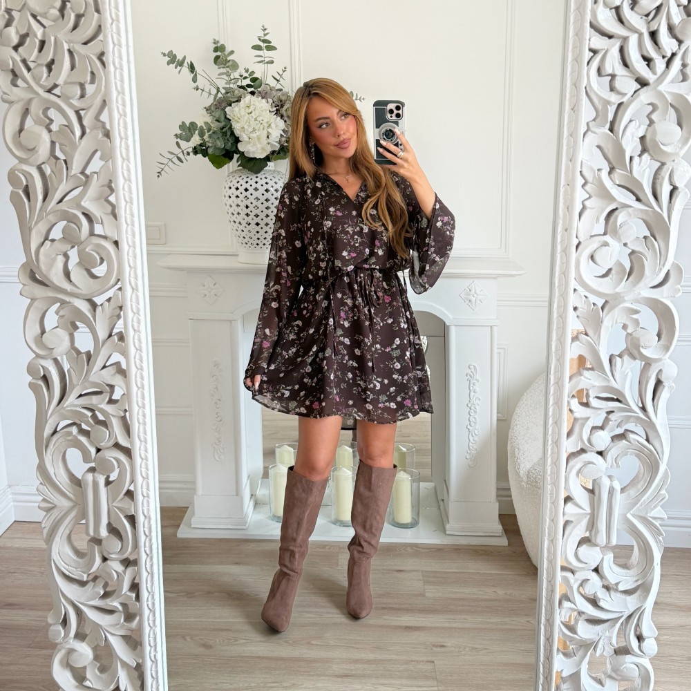 ROBE FLEURIE CHOCO ROBE FLEURIE CHOCO