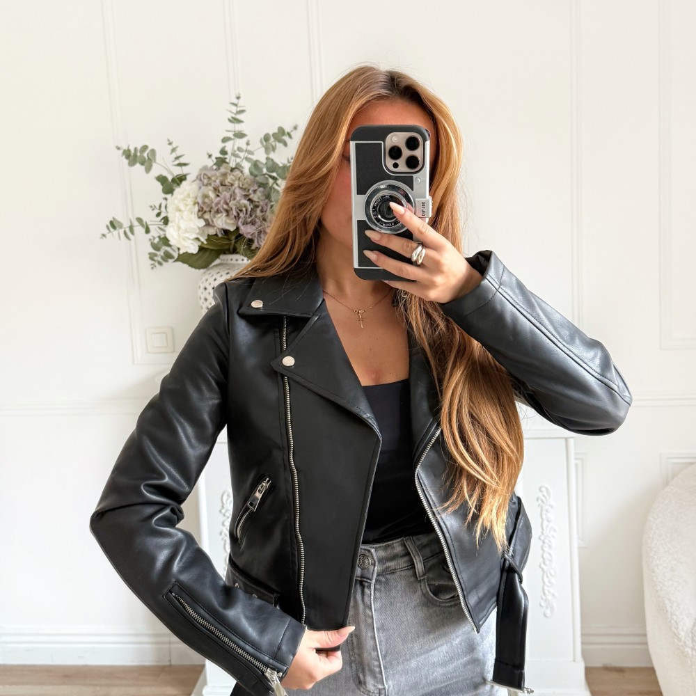 PERFECTO SIMILI CUIR BLACK