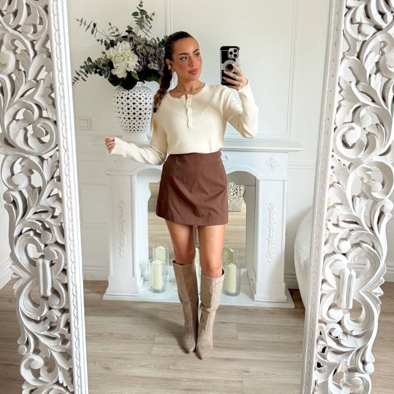 JUPE SHORT CHOCO JUPE SHORT CHOCO