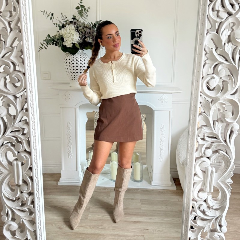 JUPE SHORT CHOCO JUPE SHORT CHOCO