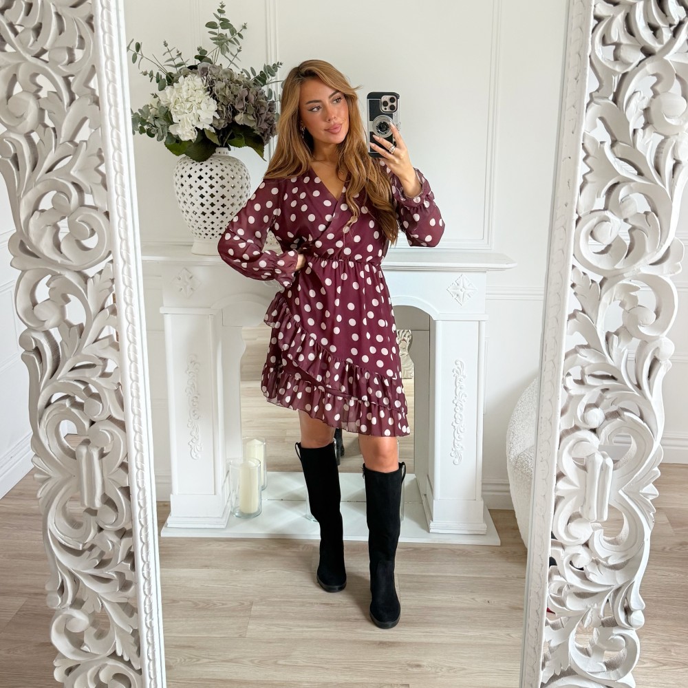 ROBE POIS BURGUNDY AURORE