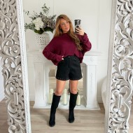 SHORT CLOUTÉE BLACK INAYA SHORT CLOUTÉE BLACK INAYA