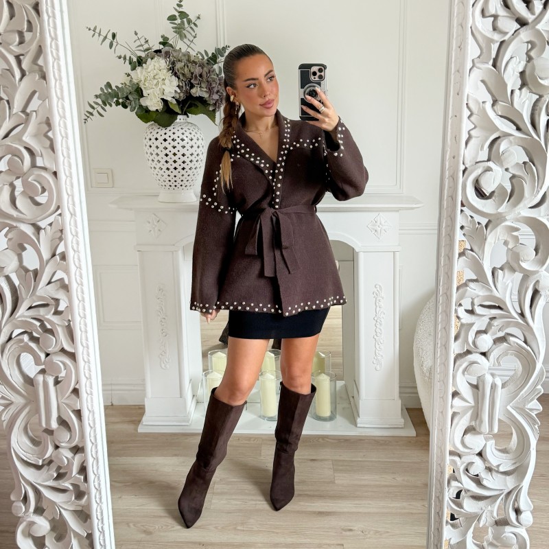 JUPE MAILLE BLACK LARA