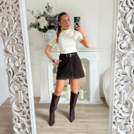 PULL COL MONTANT CRÊME PULL COL MONTANT CRÊME