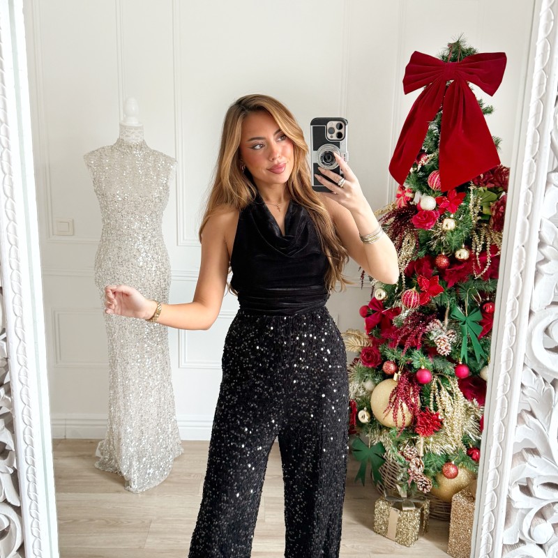 COMBINAISON LÉNA SEQUINS VELOURS
