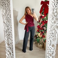 JEAN BLACK STRASS CÉCILIA COUPE DROITE