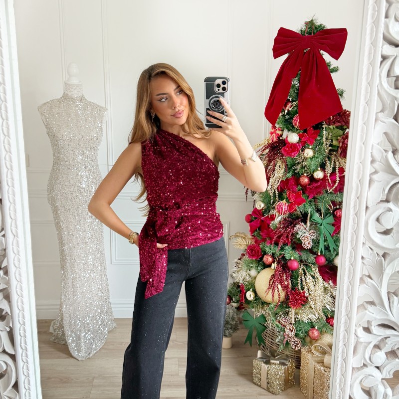 TOP SEQUINS MONOMANCHE VANESSA