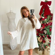 ROBE NOEUDS DANS LE DOS BEIGE SONIA