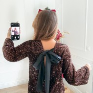 ROBE NOEUDS DANS LE DOS SONIA CHOCO