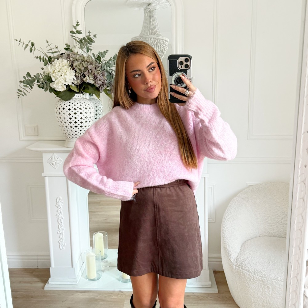 PULL TOUT DOUX ROSE PASTEL